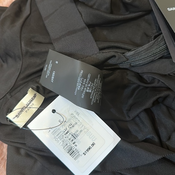 RUNWAY Saint Laurent Draped Jersey Open back Top - Picture 15 of 15